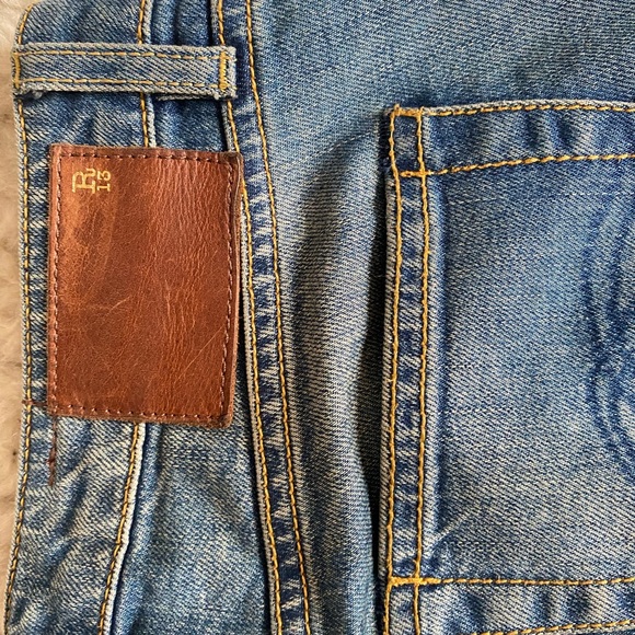R13 Bedford Leather Chap Jeans - Picture 5 of 6